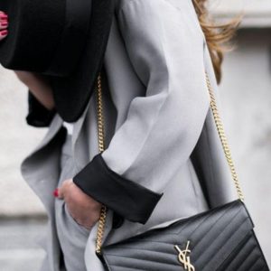 YSLL CASSANDRA EMBOSSED LEATHER SLING BAG