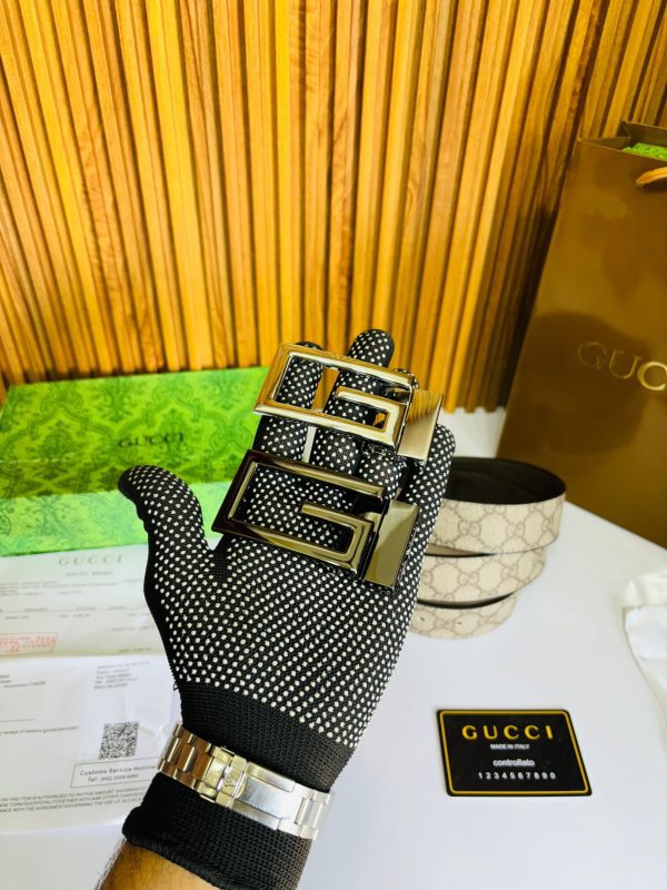 GUCCII PRINTED PREMIUM QUALITY 2pcs LOCK BELT COMBO - Image 4