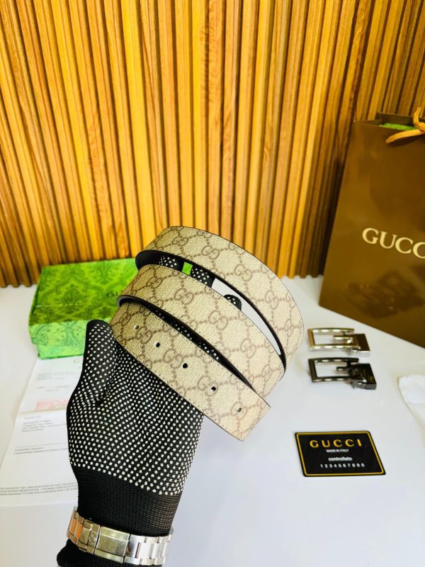 GUCCII PRINTED PREMIUM QUALITY 2pcs LOCK BELT COMBO - Image 3