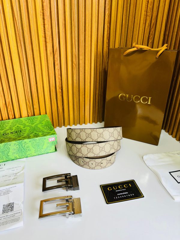 GUCCII PRINTED PREMIUM QUALITY 2pcs LOCK BELT COMBO - Image 6