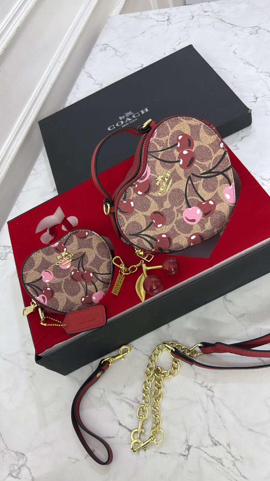 Coachh Heart ❤️ Combo Set In Stock - Image 2