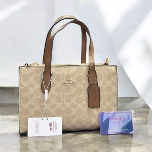 Coachh Nina Small Tote Bag In Signature Leather