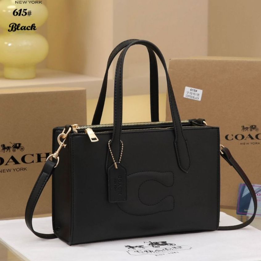 Coachh Nina Small Tote Bag In Signature Leather - Image 3