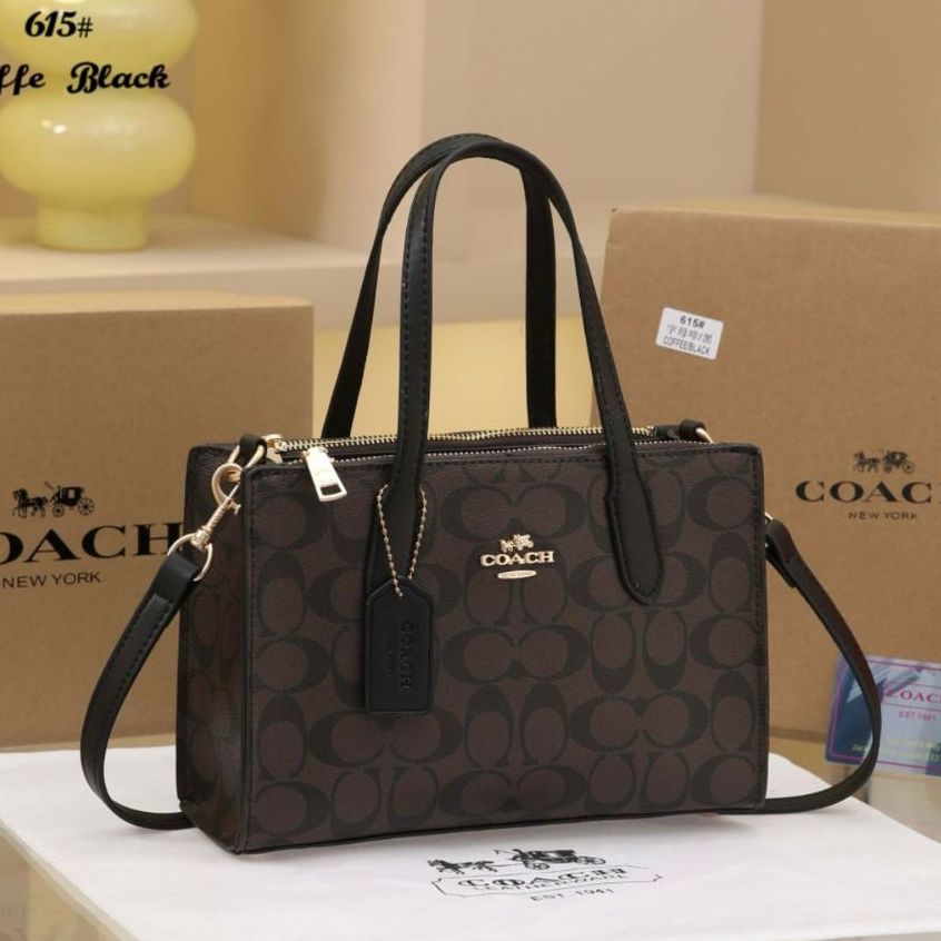 Coachh Nina Small Tote Bag In Signature Leather - Image 7