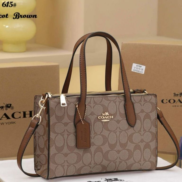 Coachh Nina Small Tote Bag In Signature Leather - Image 6