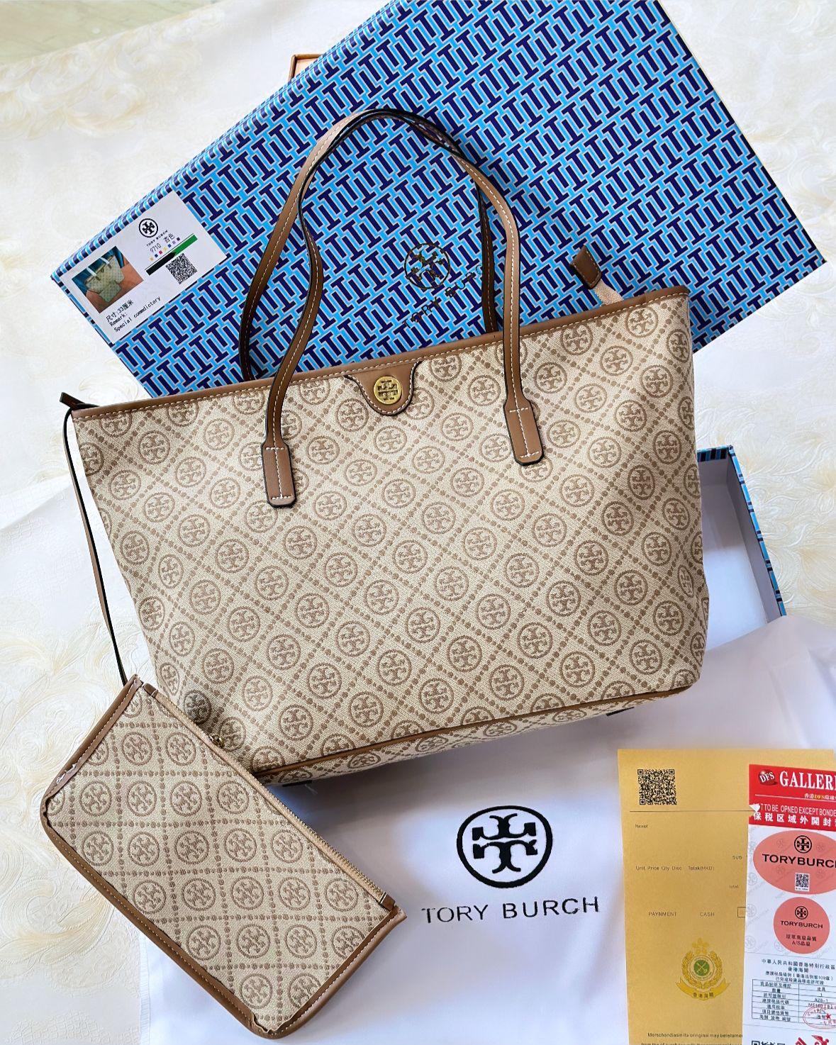 TORYY BURCH SMALL T MONOGRAM ZIP TOTE - Image 3