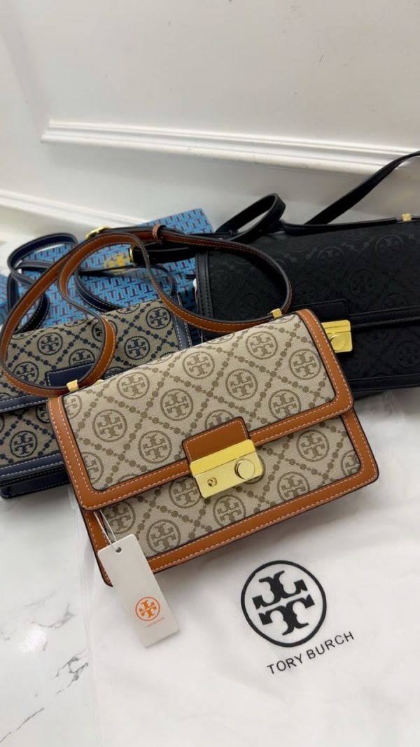 Latest Toryy Burch T Monogram Shoulder Bag - Image 5
