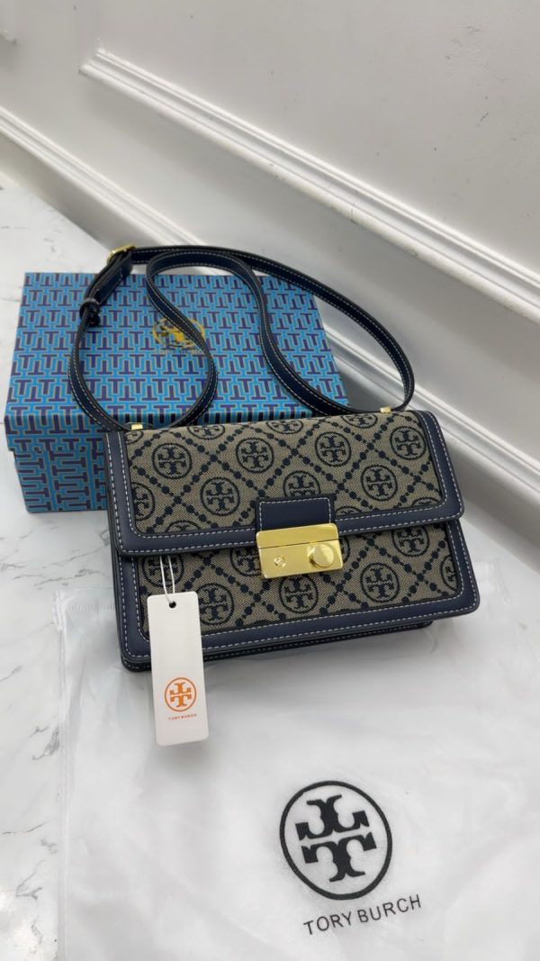 Latest Toryy Burch T Monogram Shoulder Bag - Image 4