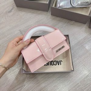 Jacquemuss Le Bambino Patent Shoulder Bag