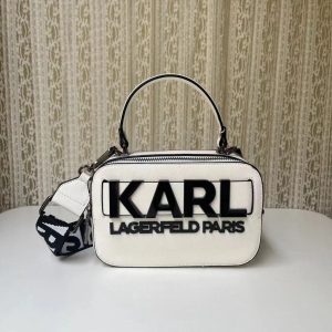 Karll Lagerfeld Camera Top Handle Crossbody Bag