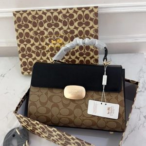 CoacHh Eliza Top Handle Bag In Signature Leather