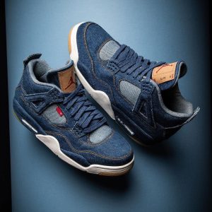 Air Jordann 4 X  Denim Blue