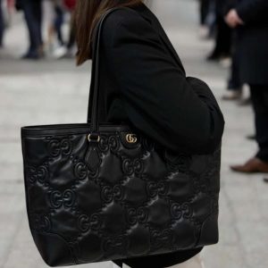 GUCCII CALFSKIN SHOPPER TOTE BAG