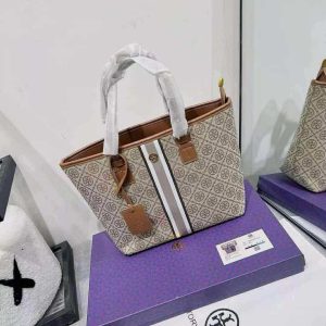 Toryy Burchh T Monogram Zip Tote Bag