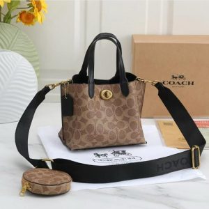 Coachh Willow Small Tote Bag with Coin Pouch