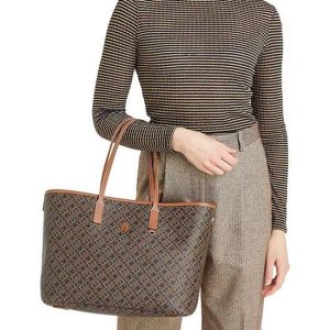 ommyy Hilfigerr Large Monoplay leather Tote Bag