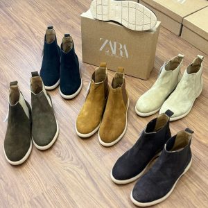 Zaraa pure leather chelsea boots
