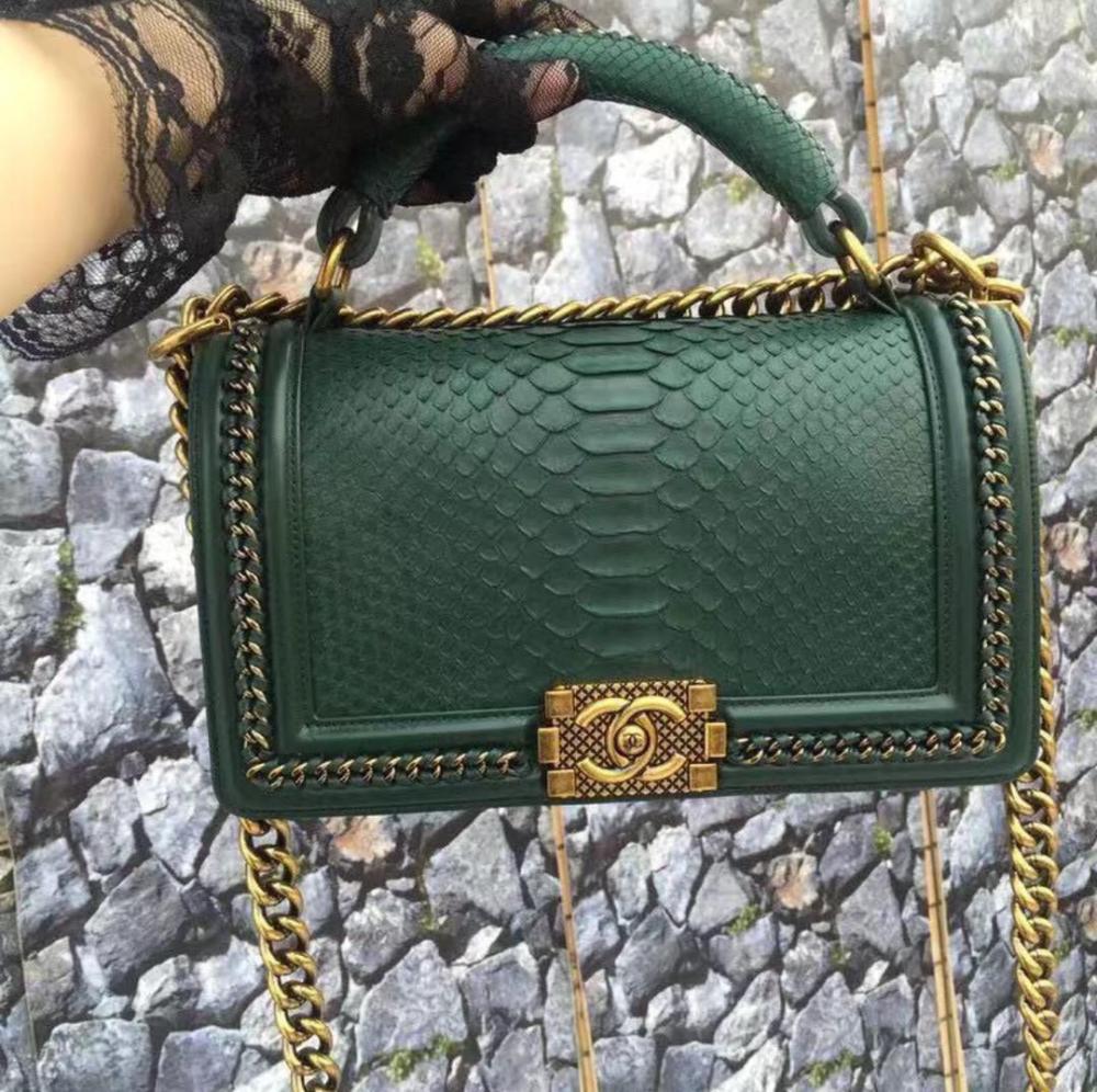 CHANELL PYTHON MEDIUM LE BOY BAG - Image 3