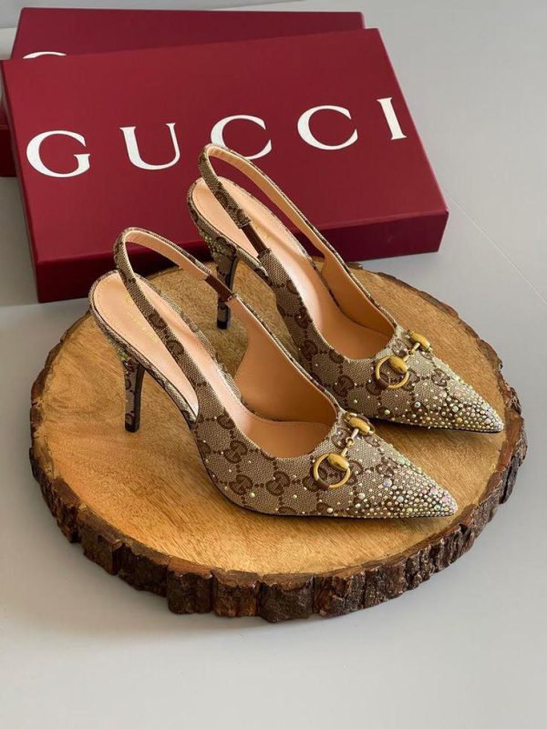 GUCCII LEATHER HEELS