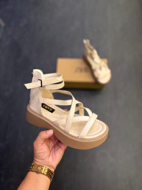 ZARA- STRAPPY PLATFORM SANDALS FOR GIRLS IN TWO AMAZING COLOURS - Image 5