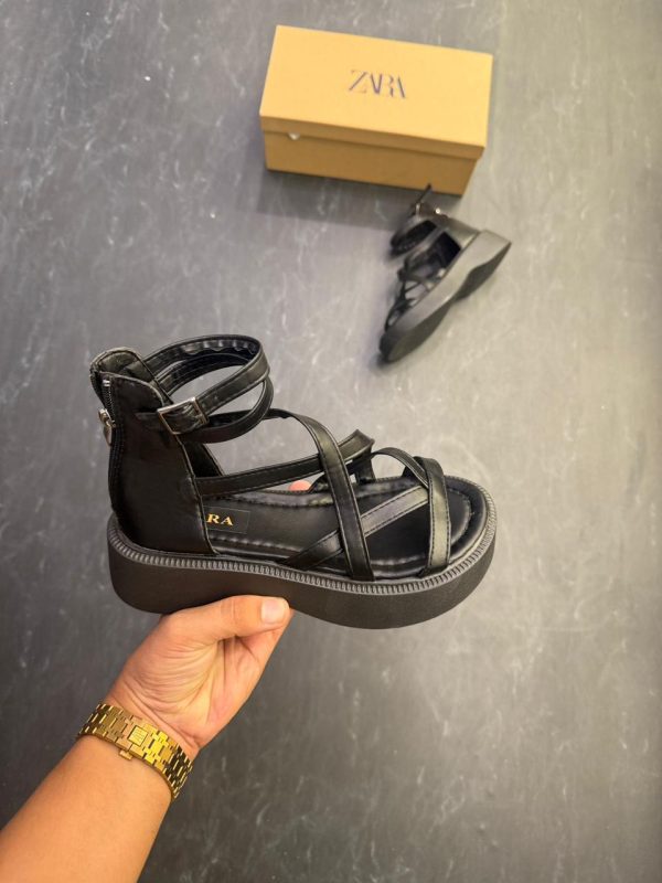 ZARA- STRAPPY PLATFORM SANDALS FOR GIRLS IN TWO AMAZING COLOURS - Image 6