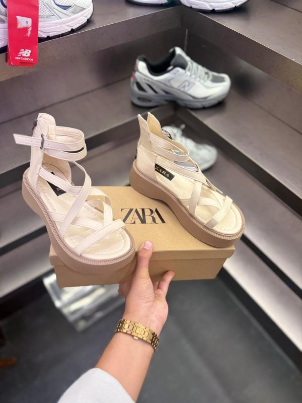 ZARA- STRAPPY PLATFORM SANDALS FOR GIRLS IN TWO AMAZING COLOURS - Image 7