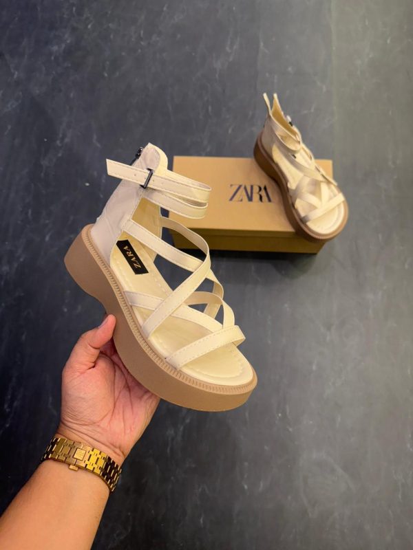 ZARA- STRAPPY PLATFORM SANDALS FOR GIRLS IN TWO AMAZING COLOURS - Image 8