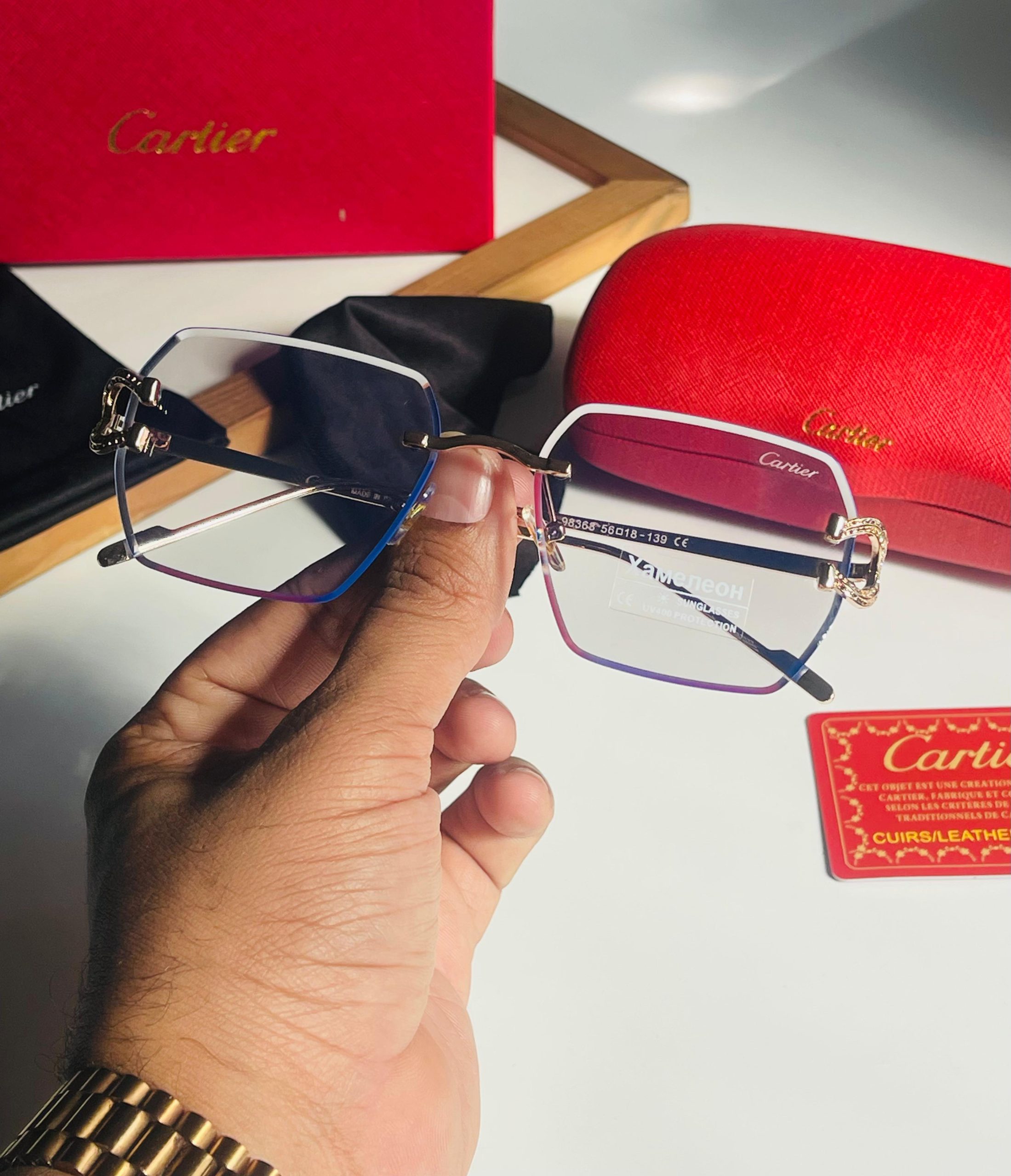 CARTIERR TRANSPARENT LENS - Image 2