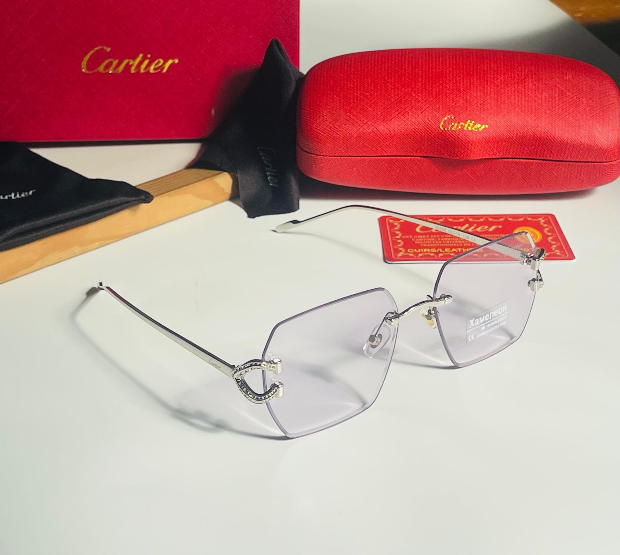 CARTIERR TRANSPARENT LENS