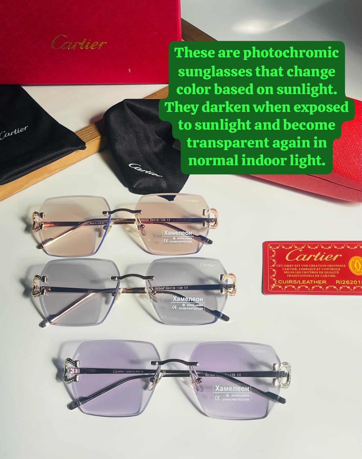 CARTIERR TRANSPARENT LENS - Image 10