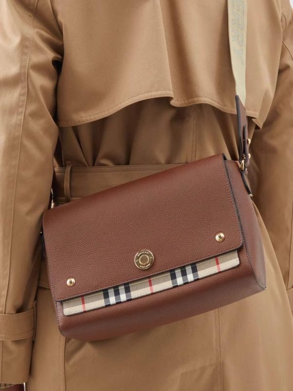 BURBERRYY VINTAGE  NOTE CROSSBODY BAG WITH BROAD STRAP - Image 2