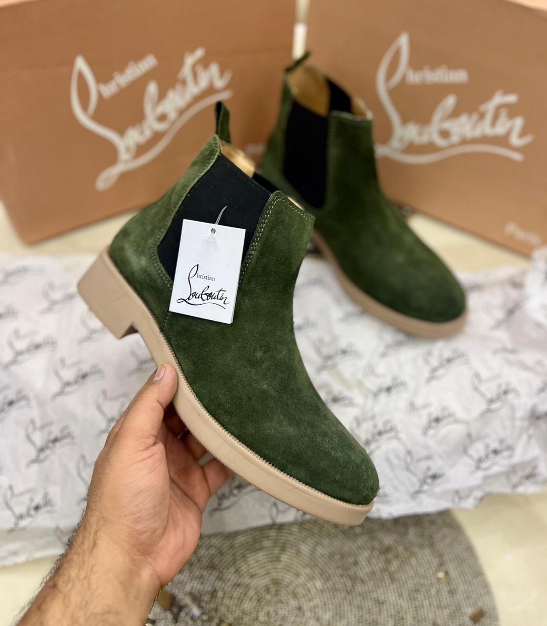 CHRISTIANN LOUBOUTINN  SUEDE BOOTS - Image 2