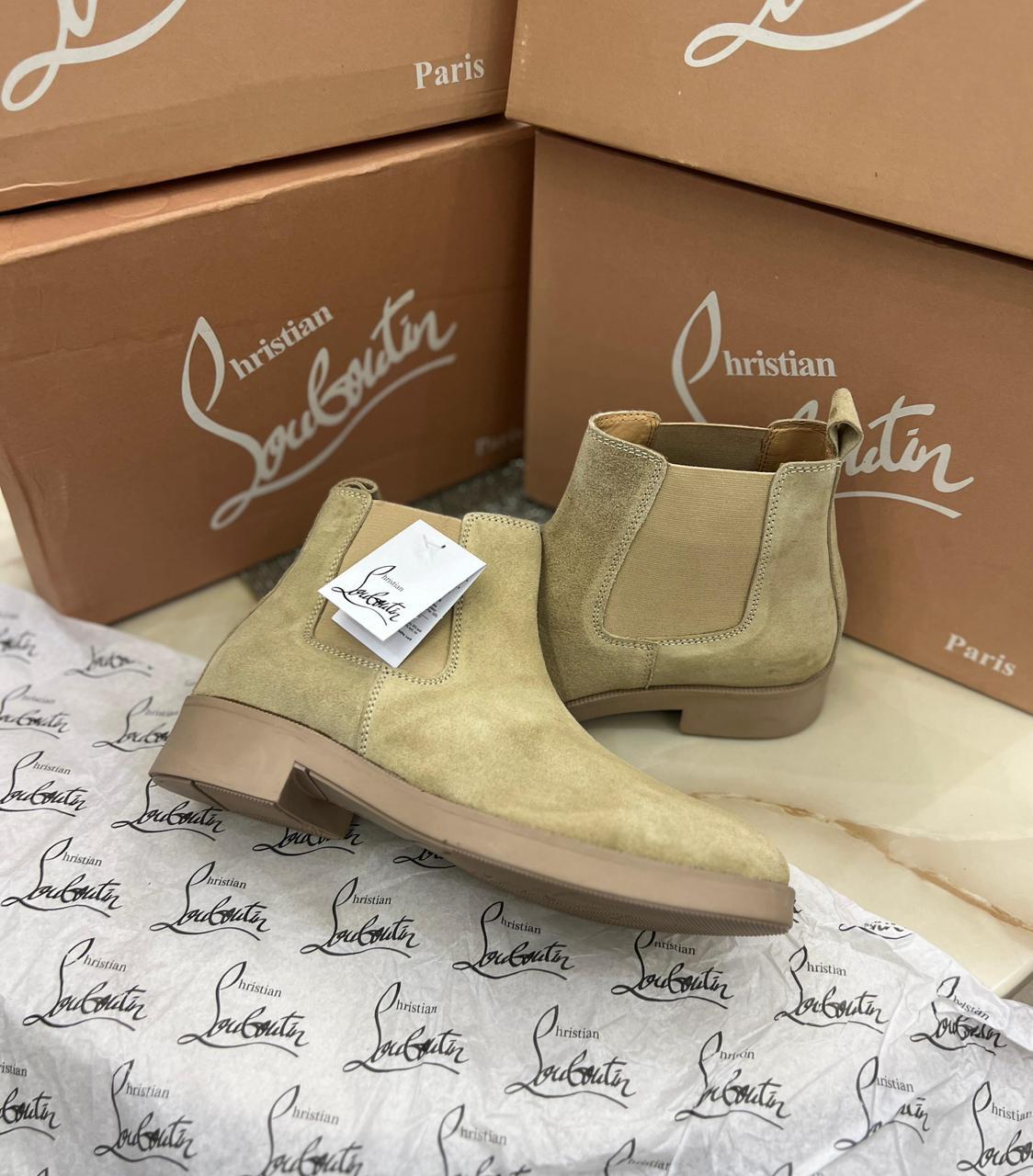 CHRISTIANN LOUBOUTINN  SUEDE BOOTS - Image 7