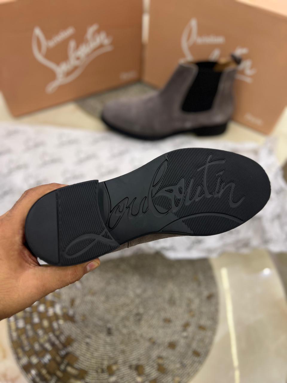 CHRISTIANN LOUBOUTINN  SUEDE BOOTS - Image 6