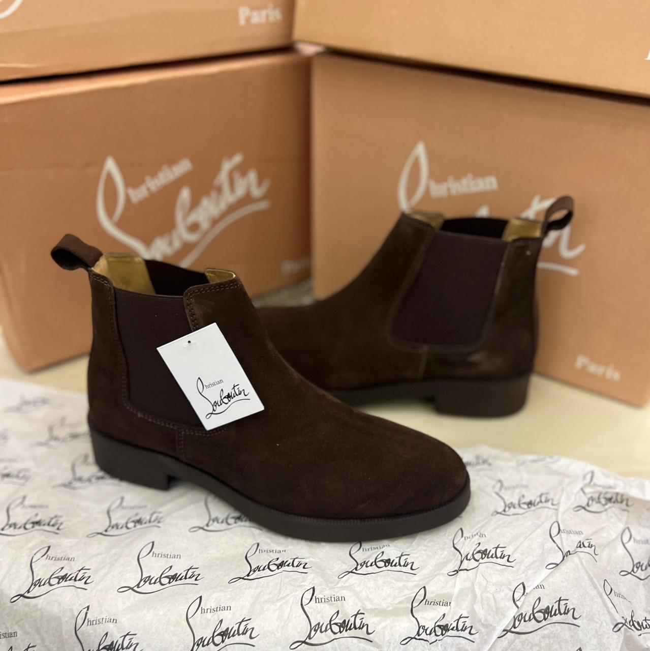 CHRISTIANN LOUBOUTINN  SUEDE BOOTS - Image 8