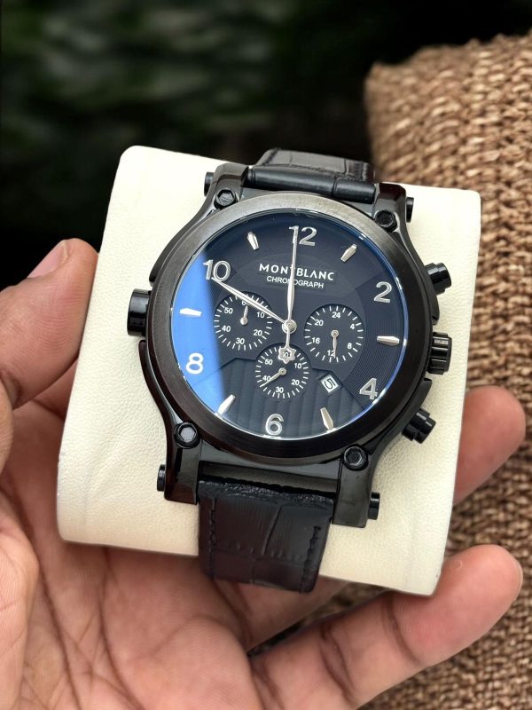 Montblancc leather watch - Image 3