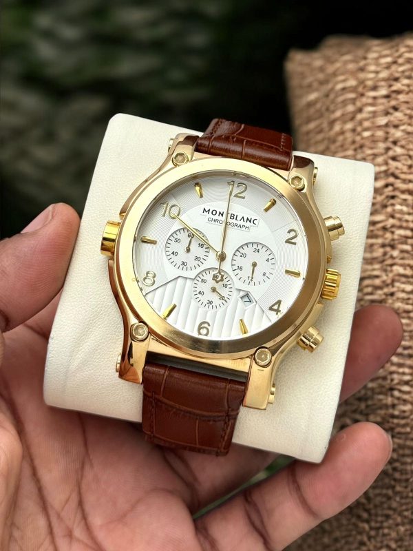 Montblancc leather watch - Image 2