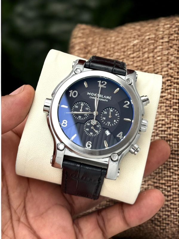 Montblancc leather watch