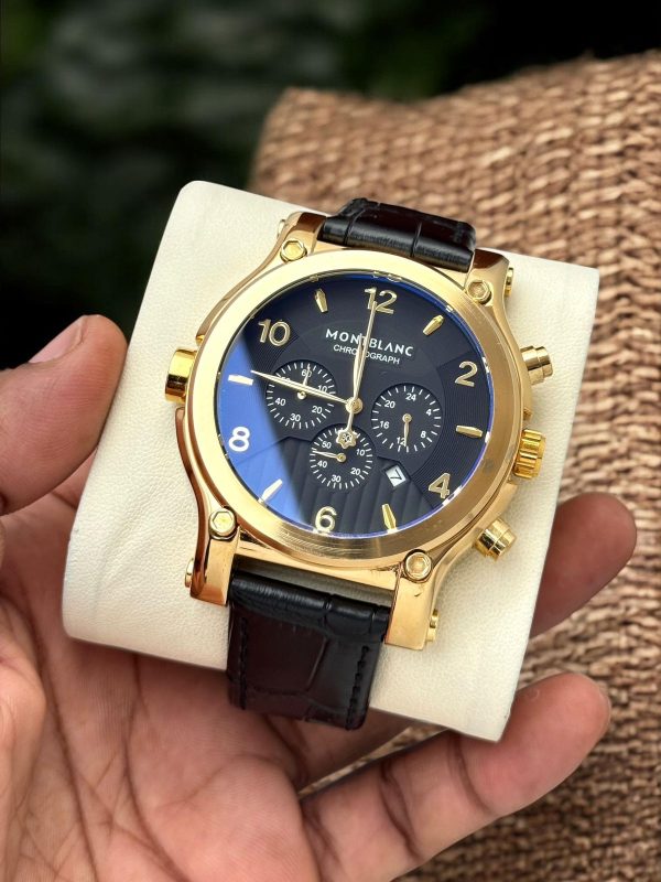 Montblancc leather watch - Image 7
