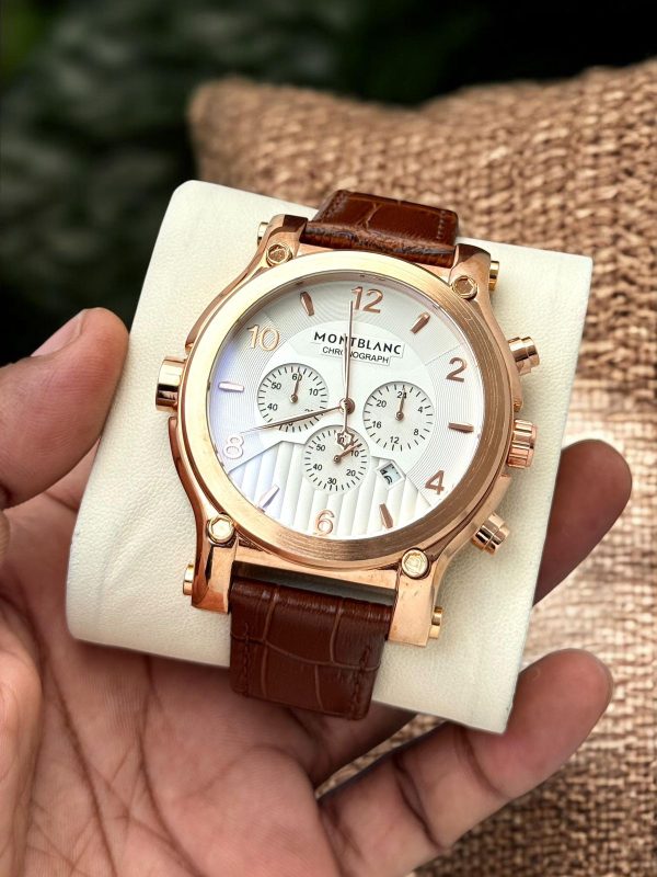 Montblancc leather watch - Image 8