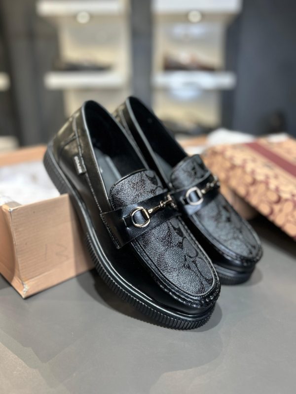 COACHH PARTYWEAR LOAFER BROWN/BLACK CC 32 - Image 3