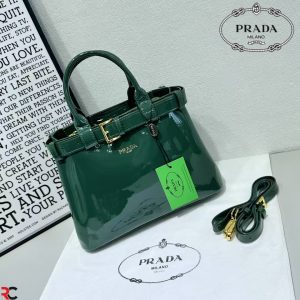 PRADAA  PATENT BUCKLE HANDBAG