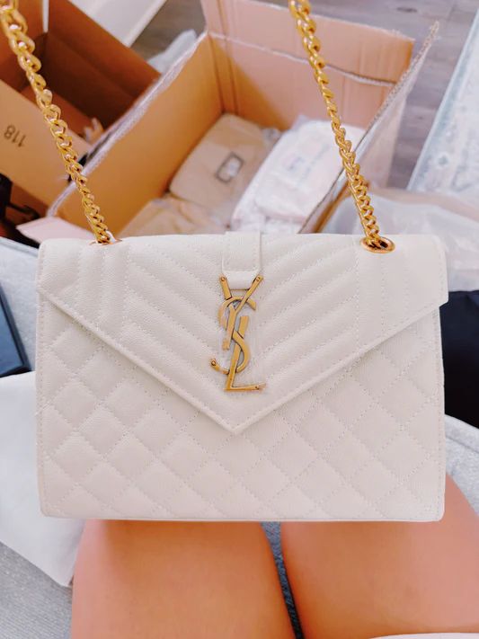 YSLL SAINT LAURENT WHITE BAG WITH PREMIUM GIFT SET WITH OG BOX & PACKING - Image 2