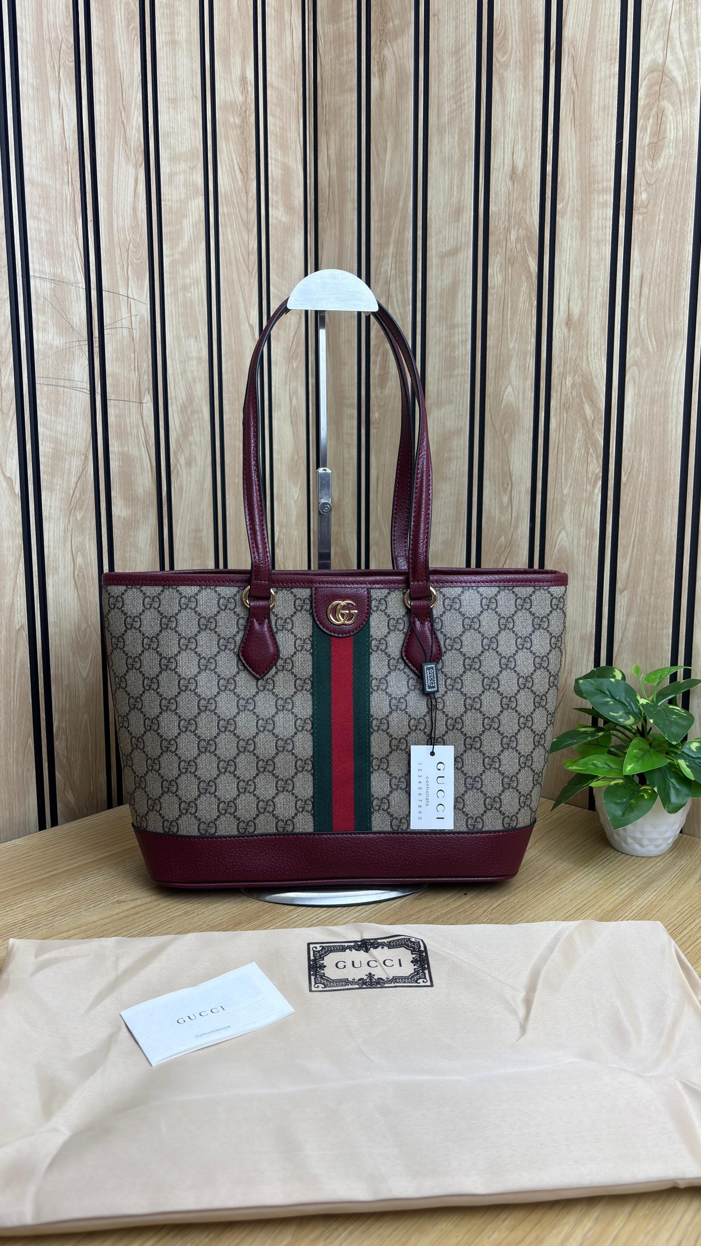 GUCCII OPHIDIA MEDIUM TOTE BAG