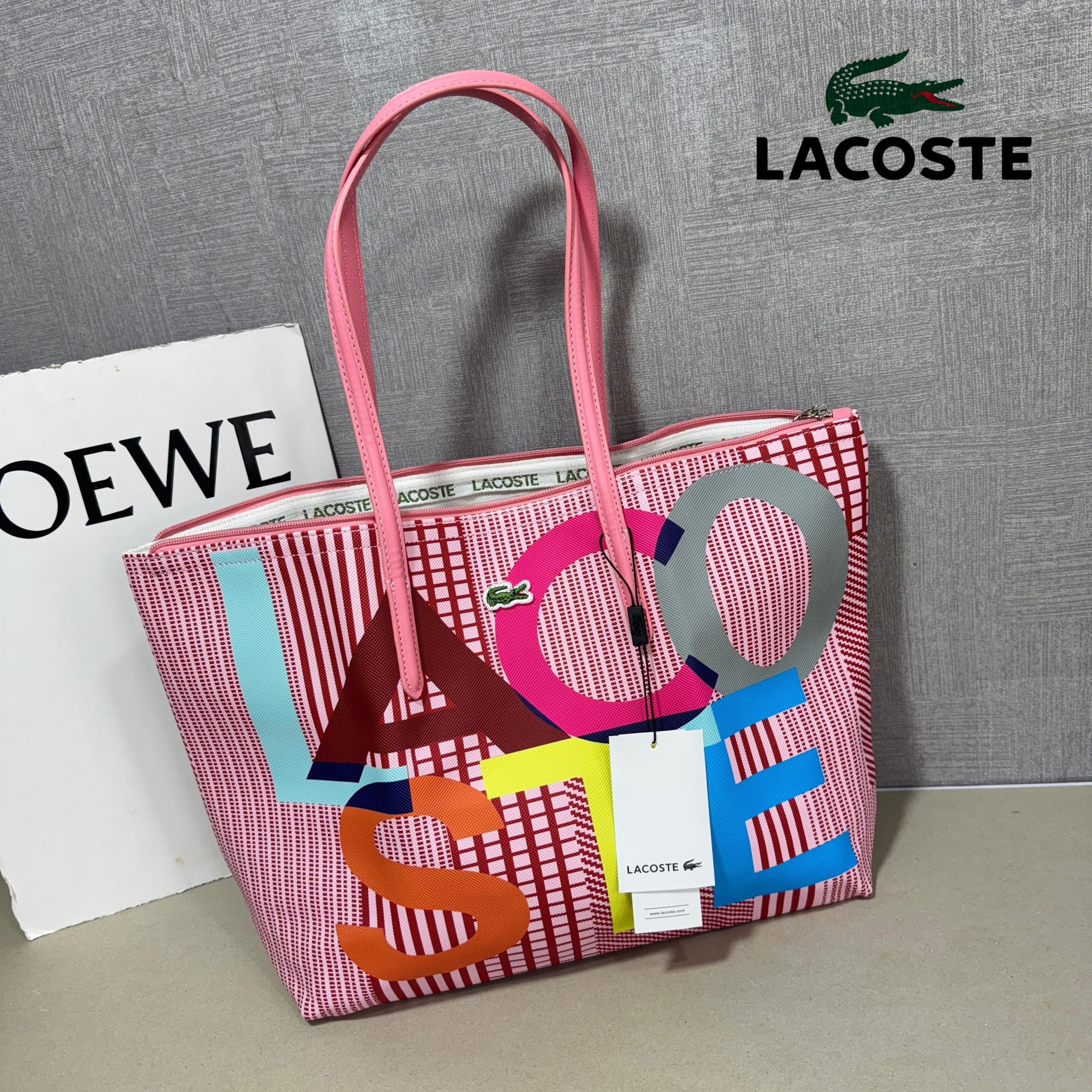 LACOSTEE LARGE ZIP TOTE BAG - Image 2