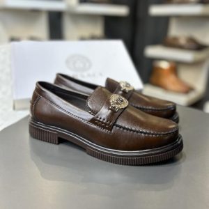 Versacee Logo party wear loafer brown V 601