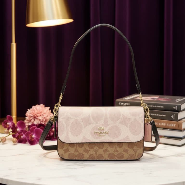 Coachh Brynn Flap Crossbody Bag In Signature Canvas