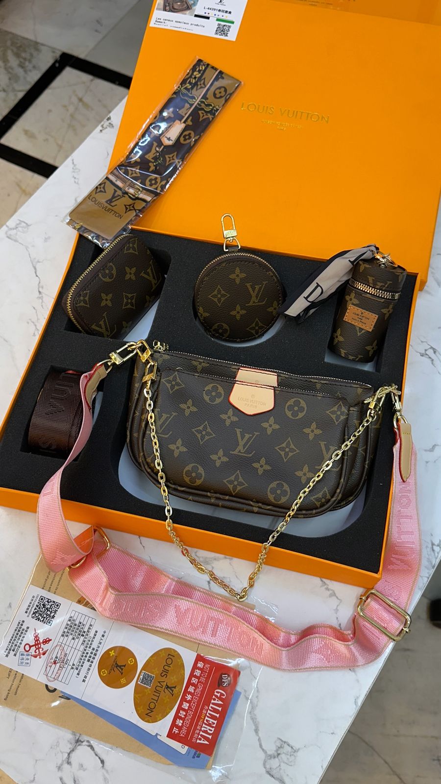 LOUISS VUITTONN LUXURY POCHETTE COMBO SET - Image 4