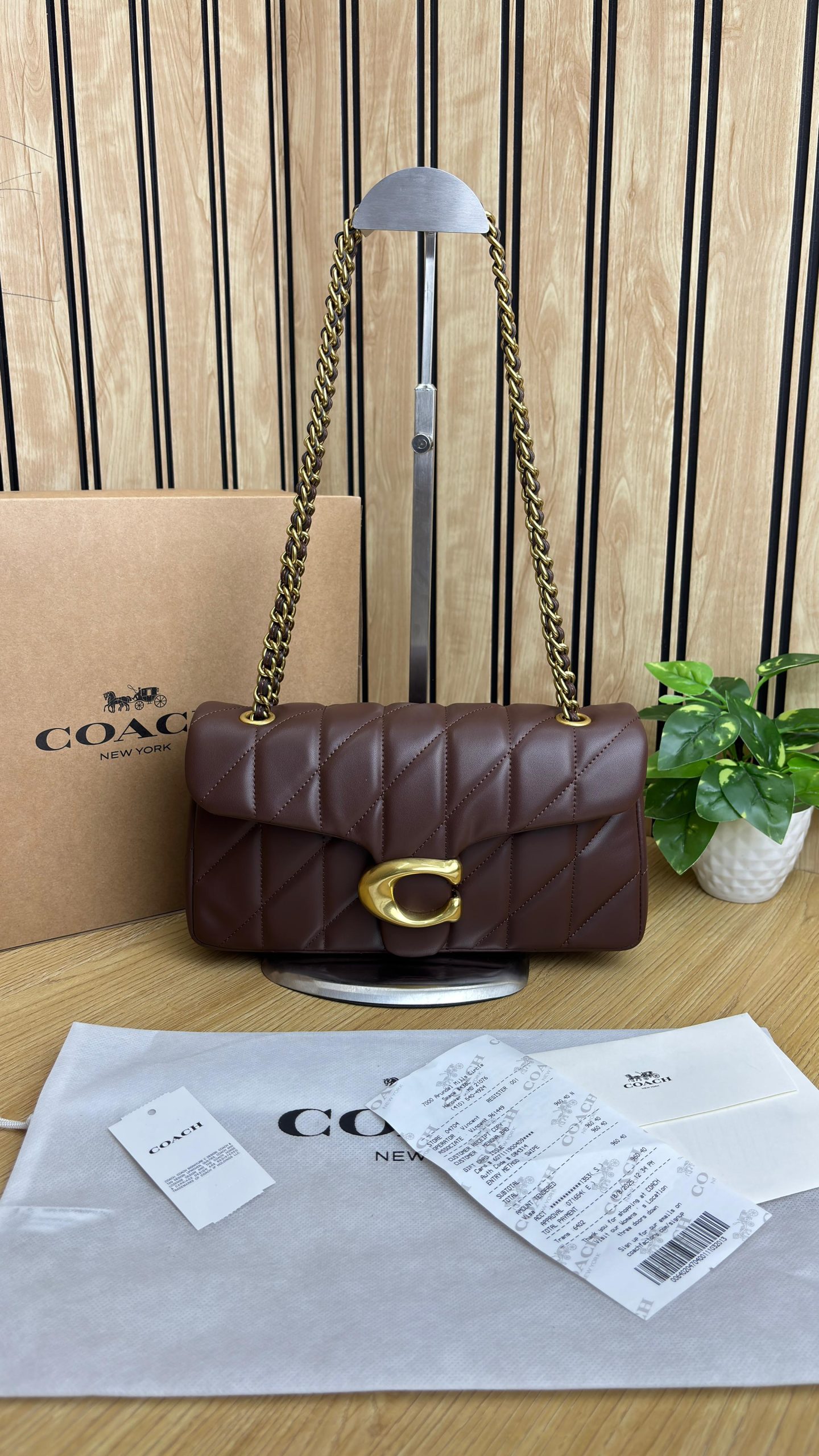 COACHH QUILTED TABBY SHOULDER BAG 26 (AUTHENTIC)