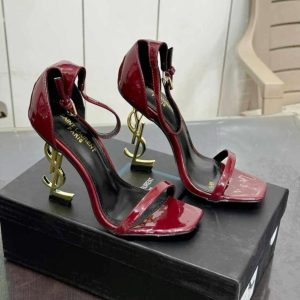 YSLL-SAINT BASIC HEELS MAROON